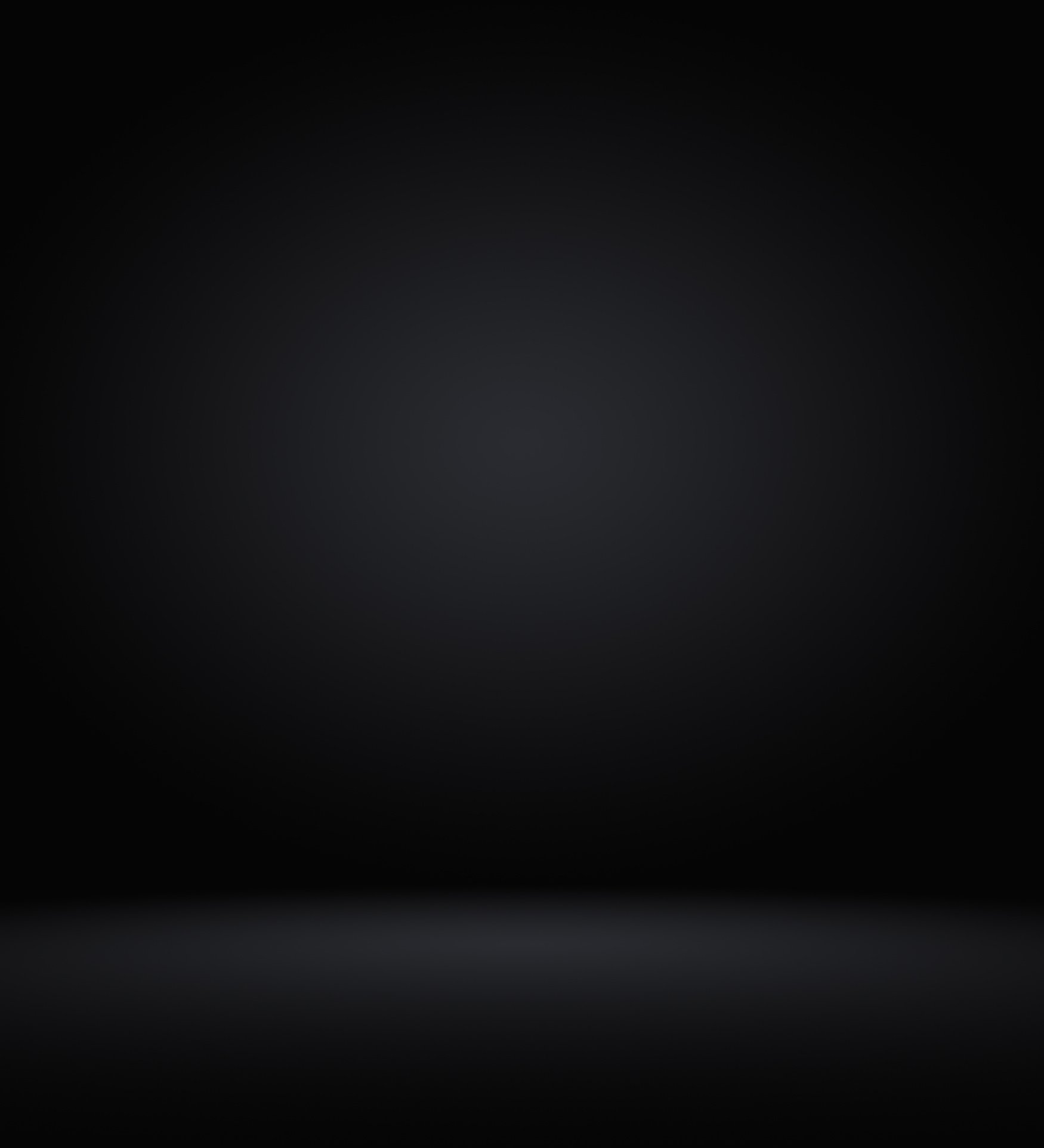 Product Showcase Spotlight on Black Gradient Background.